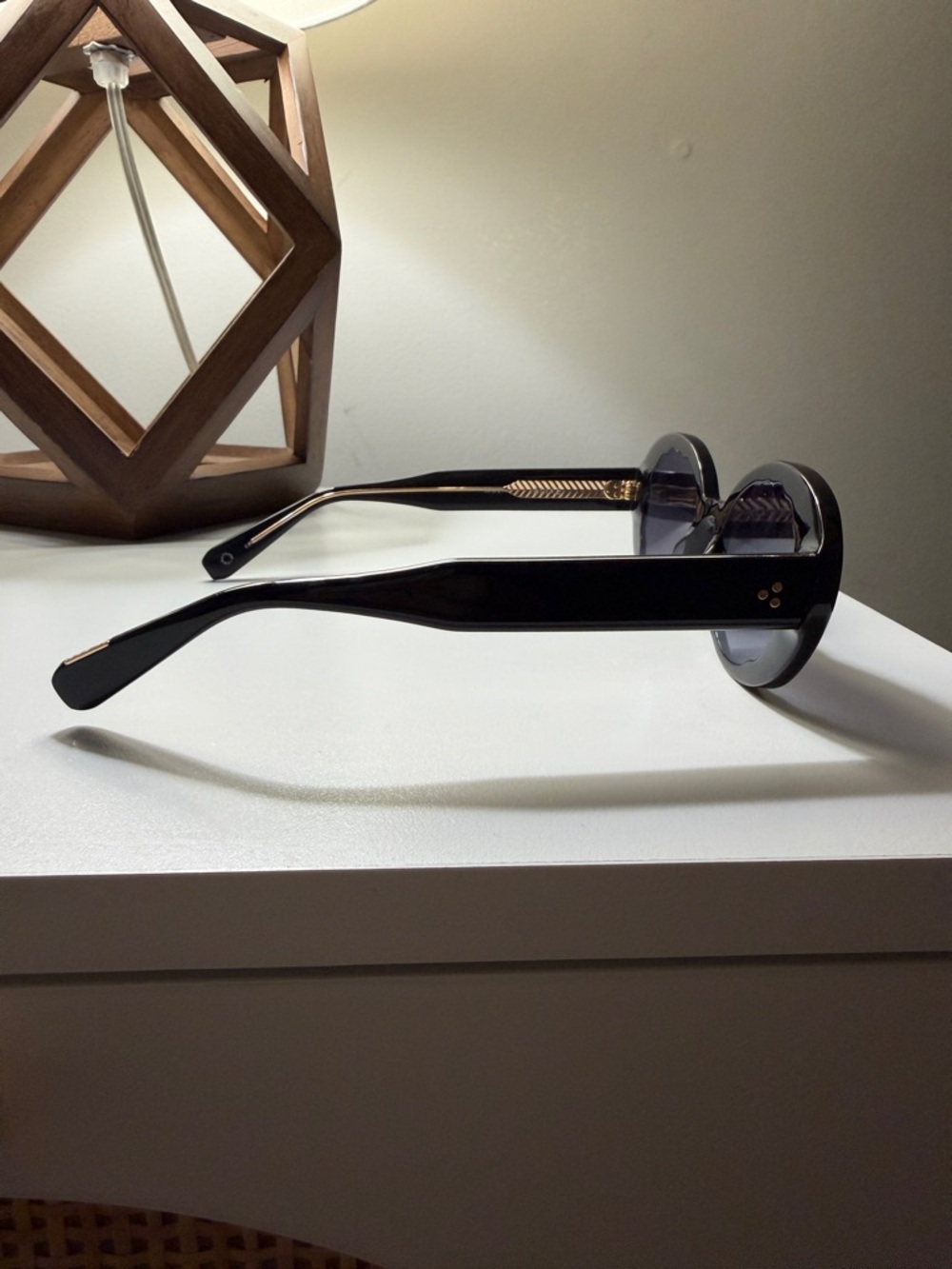 KREWE Black Oval Sunglasses - Picture 2 of 8